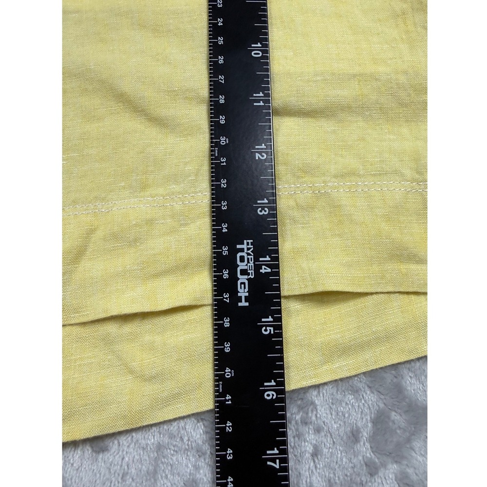 Tommy Bahama M 100% Linen Hibiscus Yellow Shorts Cottagecore Tomato Girl Preppy - Picture 7 of 9